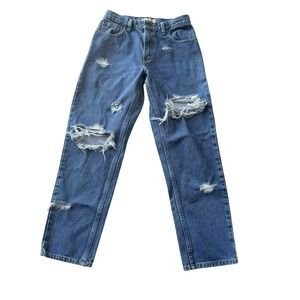 L.L. Bean Womens‎ Original Fit Denim Jeans 6P Distressed Ripped Petite